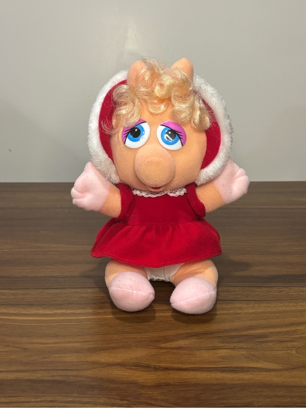 The Muppets Baby Piggy 8” Vintage Plush Doll 1987